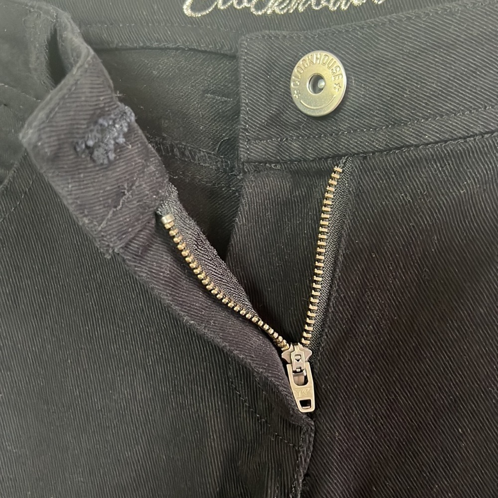 Clockhouse Black Mid Rise Straight Sequins Detailed Jeans Size EU 42 - Picture 7 of 16